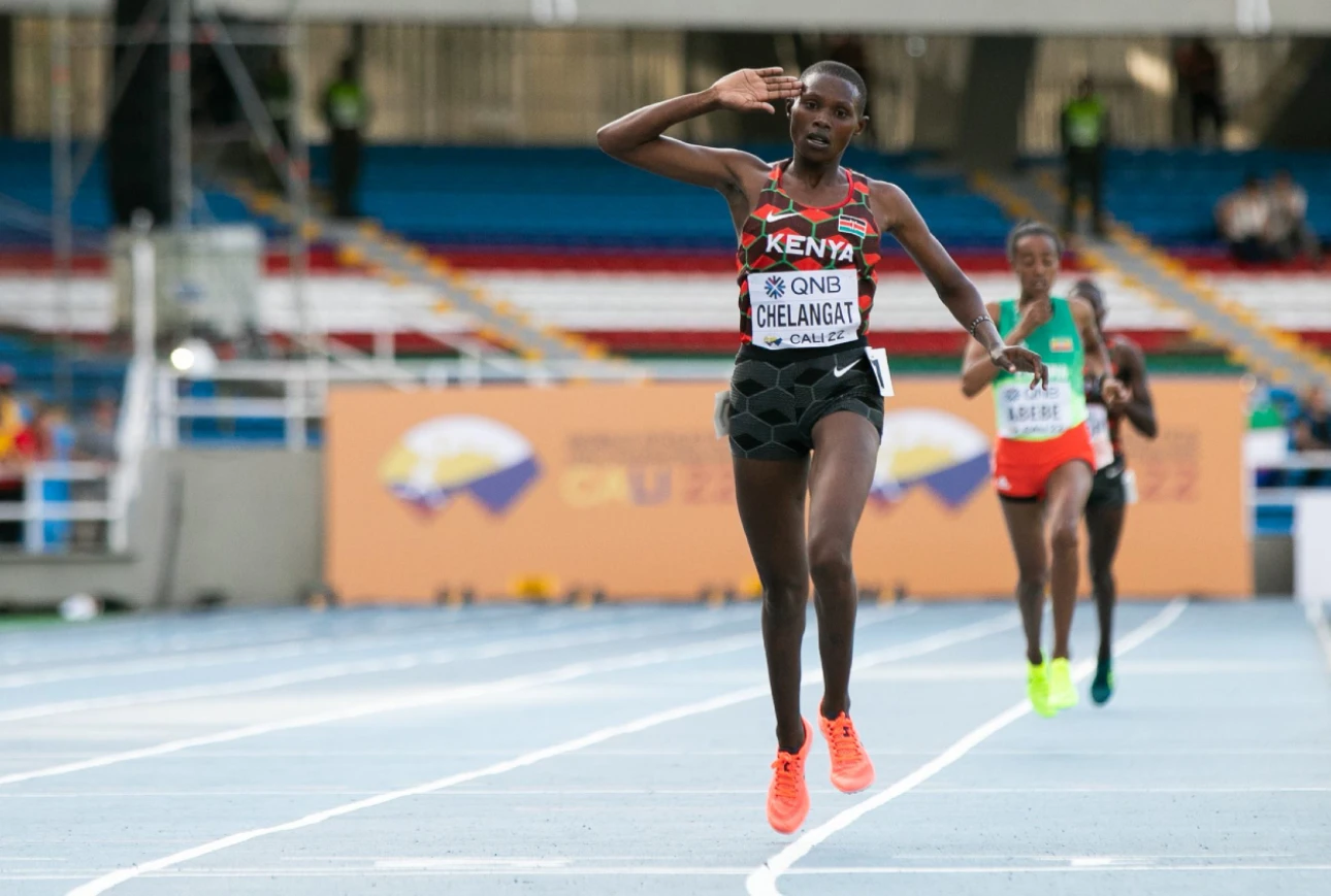 Betty Chelangat wins 3000m at the World U20 Championships 2022