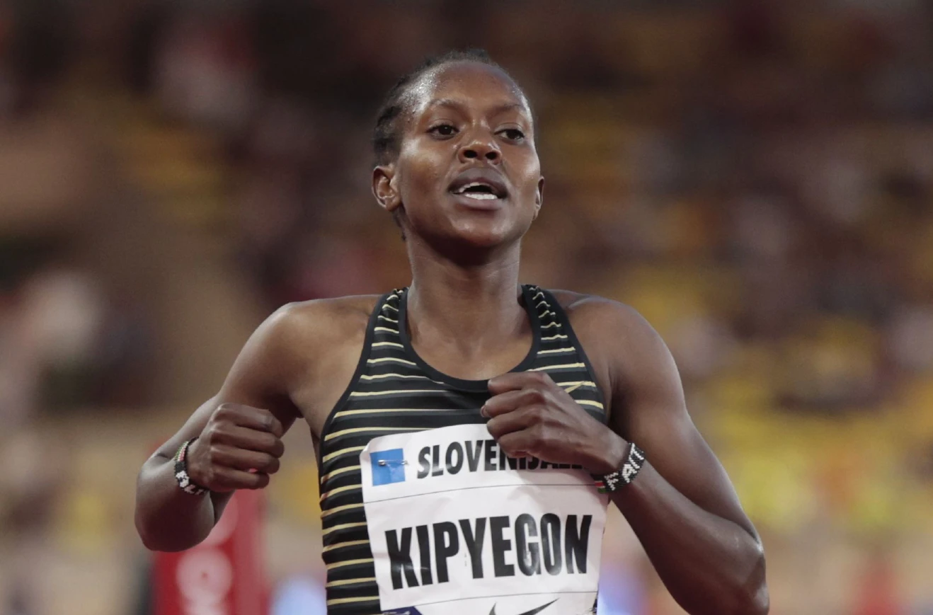 Faith Kipyegon wins 1500m at 2022 Monaco Wanda Diamond League meeting