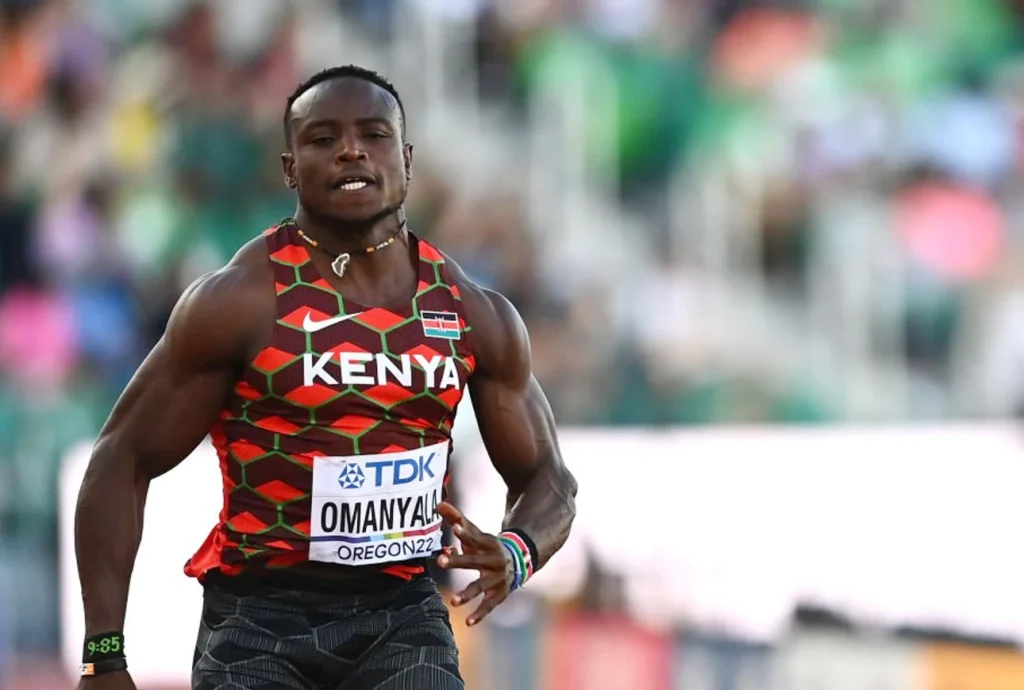 Ferdinand Omanyala of Kenya World Athletics Championships Oregon22