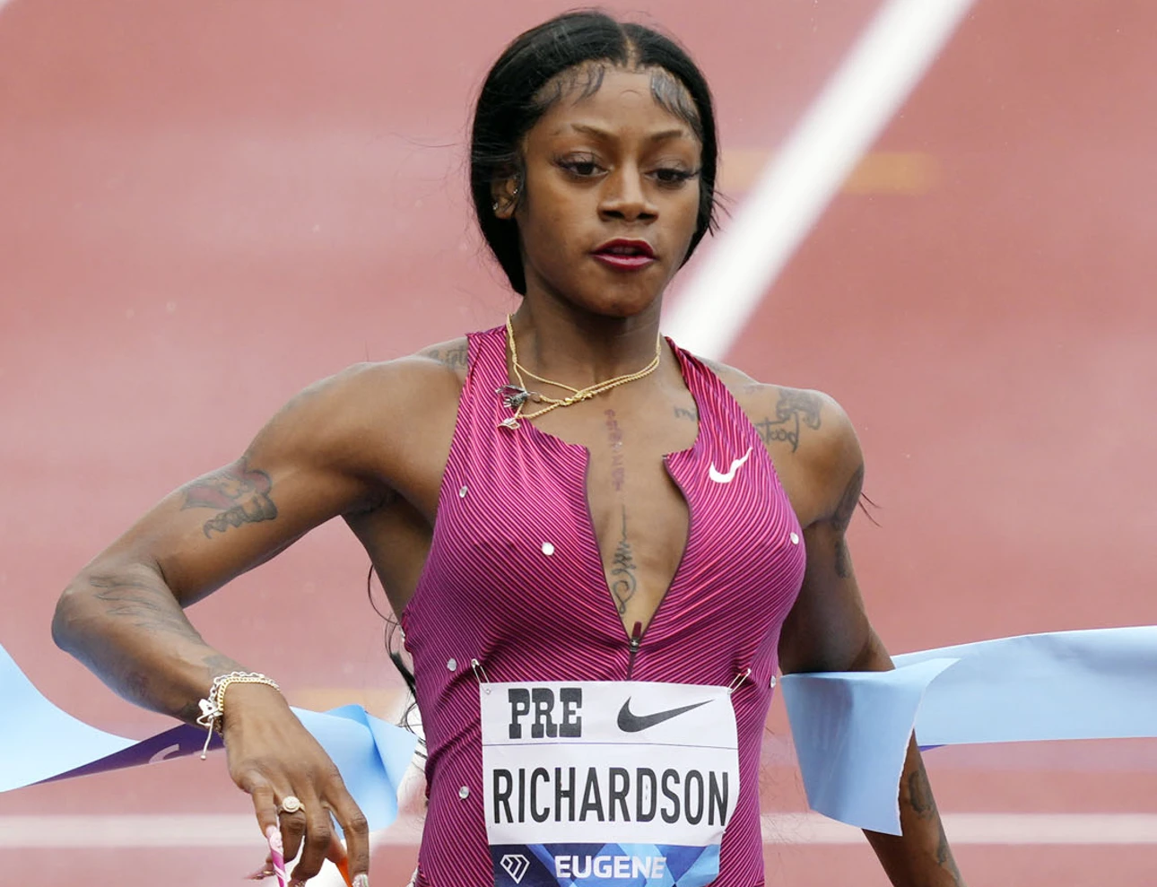 Sha Carri Richardson Allyson Felix Nominated For BET Award 2023   ShaCarri Richardson Of USA In The 100m At The Pre Classic 2022.webp