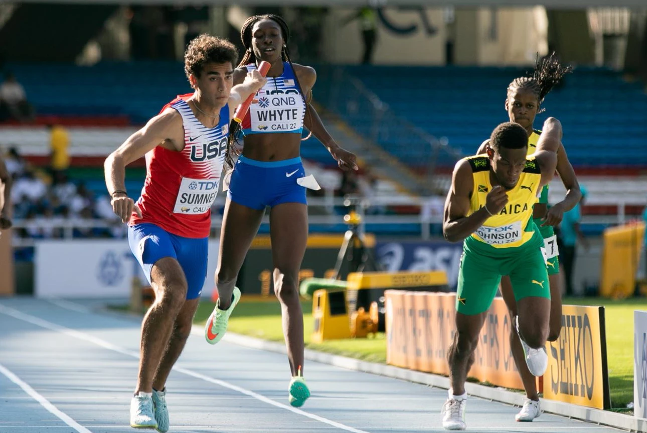 4x400m mixed relay final start list at 2022 World Athletics U20