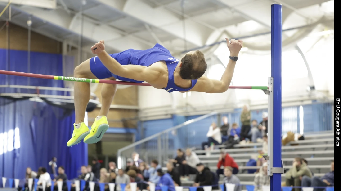 How to follow the 2023 BYU Cougar indoor meet?Invitational?