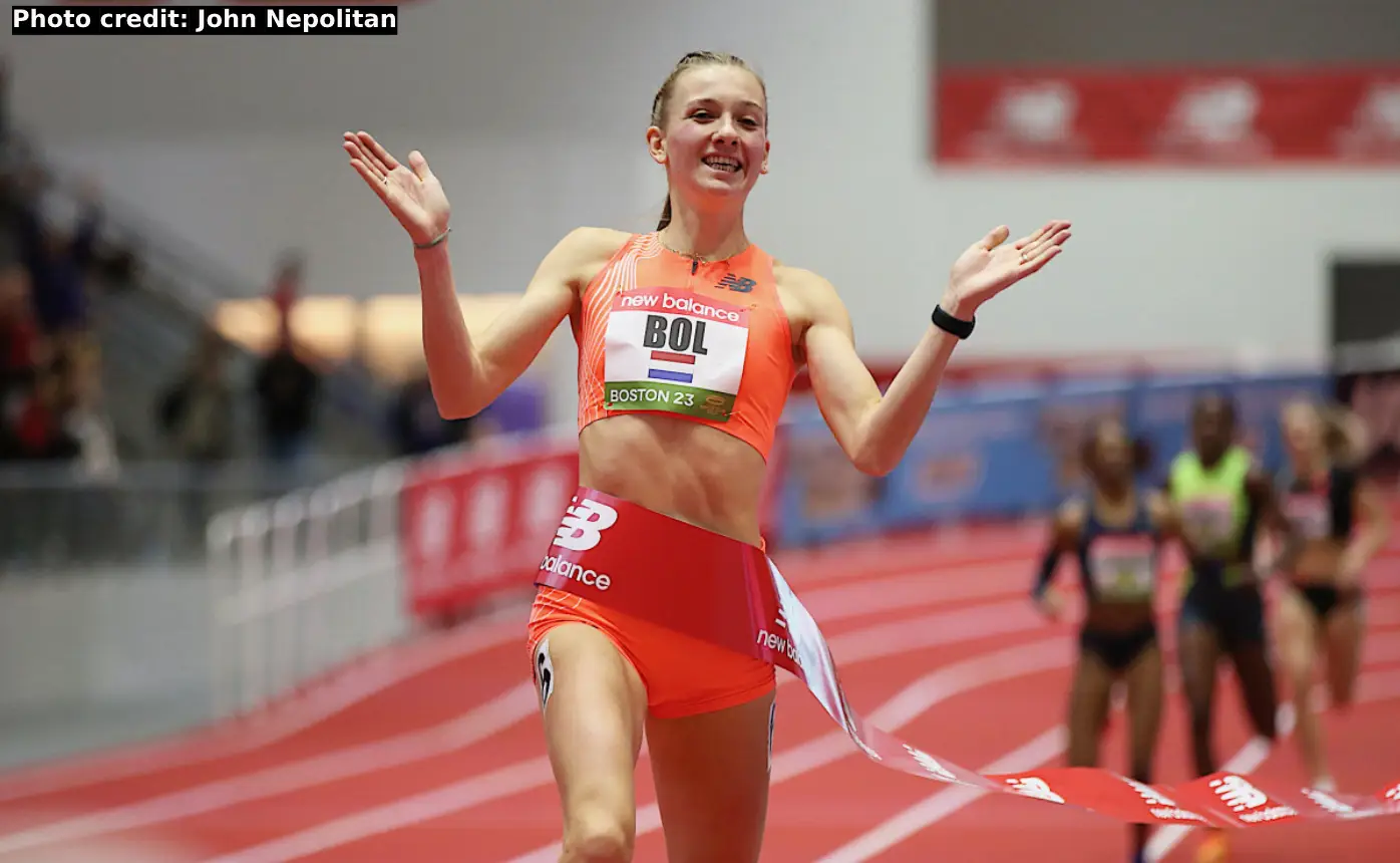 Femke Bol at the New Balance Grand Prix 2023