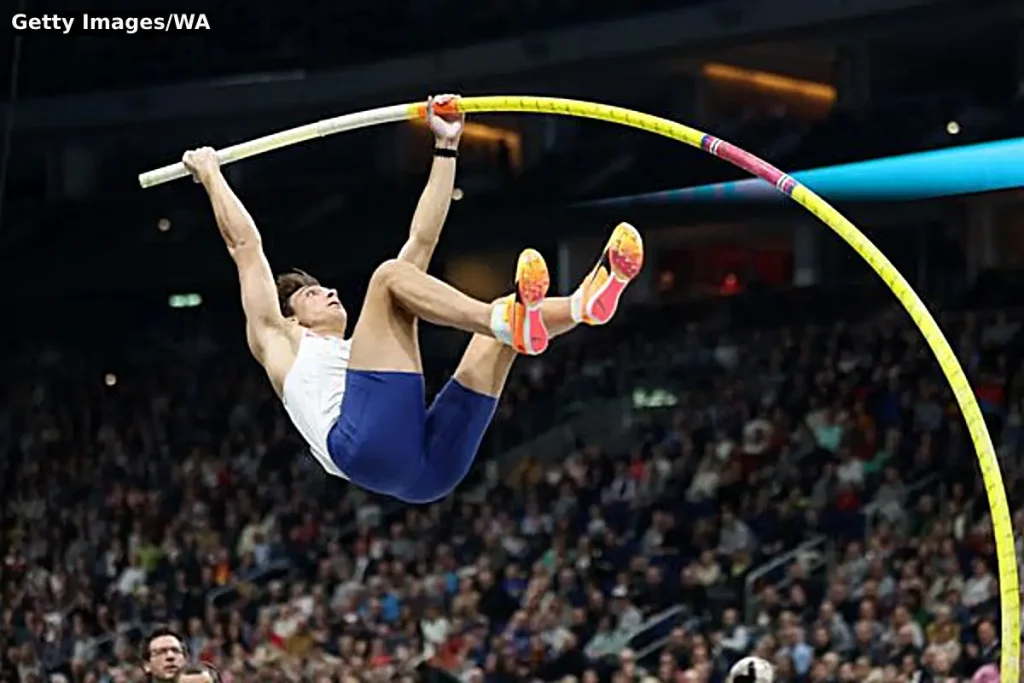 Mondo Duplantis breaks indoor world record in pole vault
