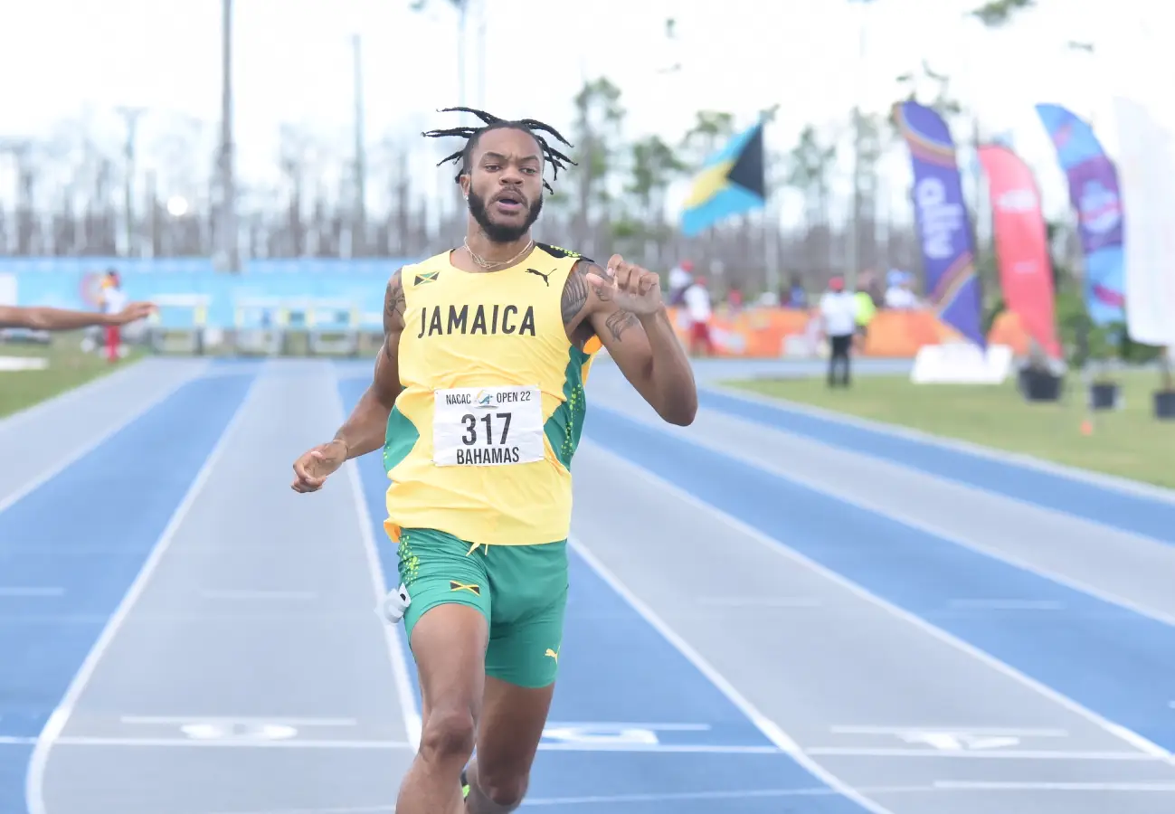 Andrew Hudson of Jamaica wins 200m at NACAC Championships 2022