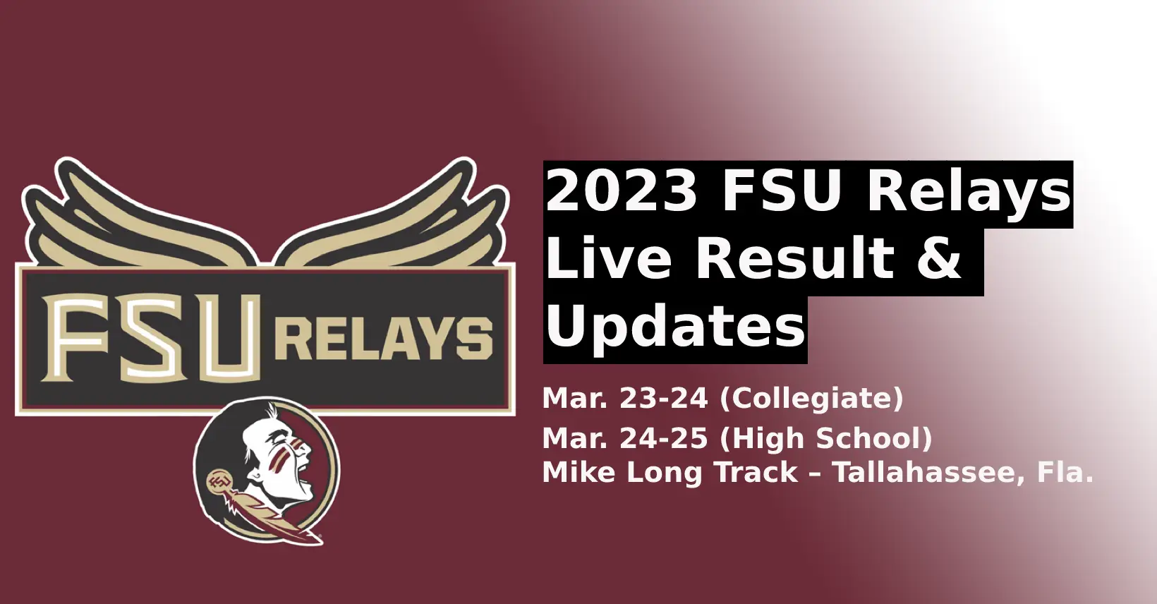 When it the 2023 FSU Relays and how to follow LIVE?