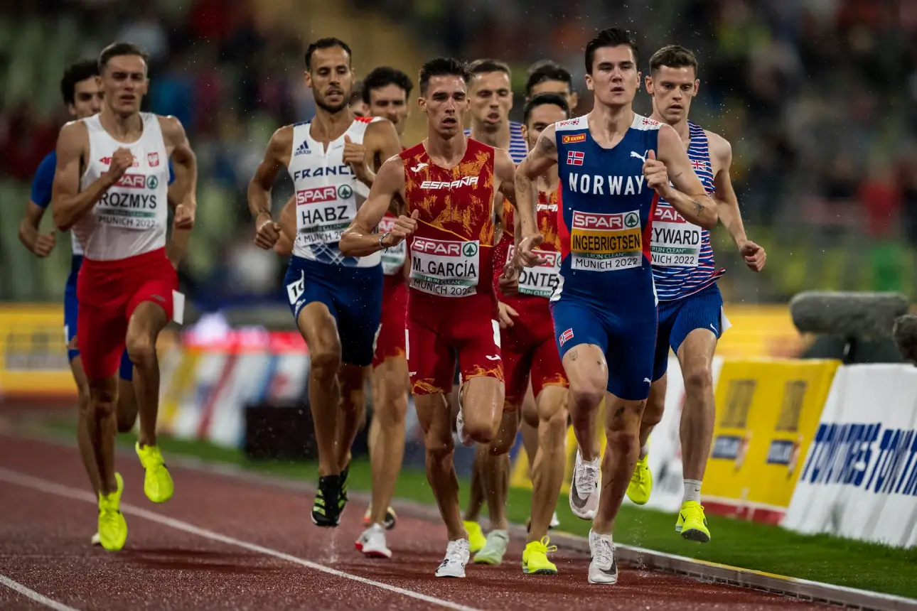 Jakob Ingebrigtsen of Norway in the men's 1500m