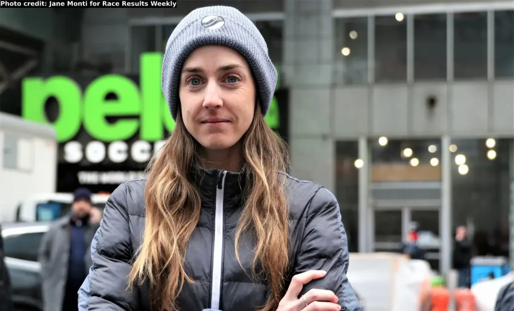 Molly Huddle in Times Square