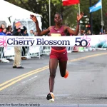 Sarah Chelangat wins the 2023 Credit Union Cherry Blossom 10 Mile