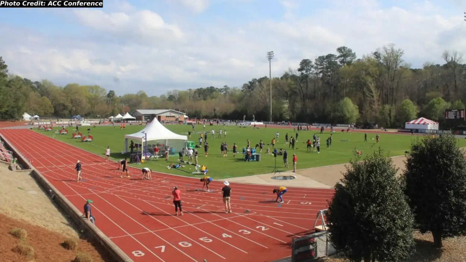 2023 ACC Outdoor Championships Day 1 Team Points Standings World