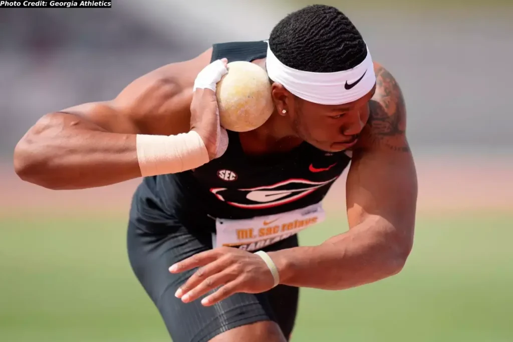 Kyle Garland of Georgia wins the SEC Outdoor Championships decathlon