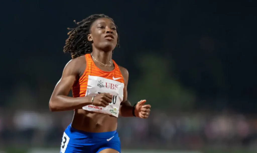 Marie-Josee Ta Lou wins the sprint double with 10.78.