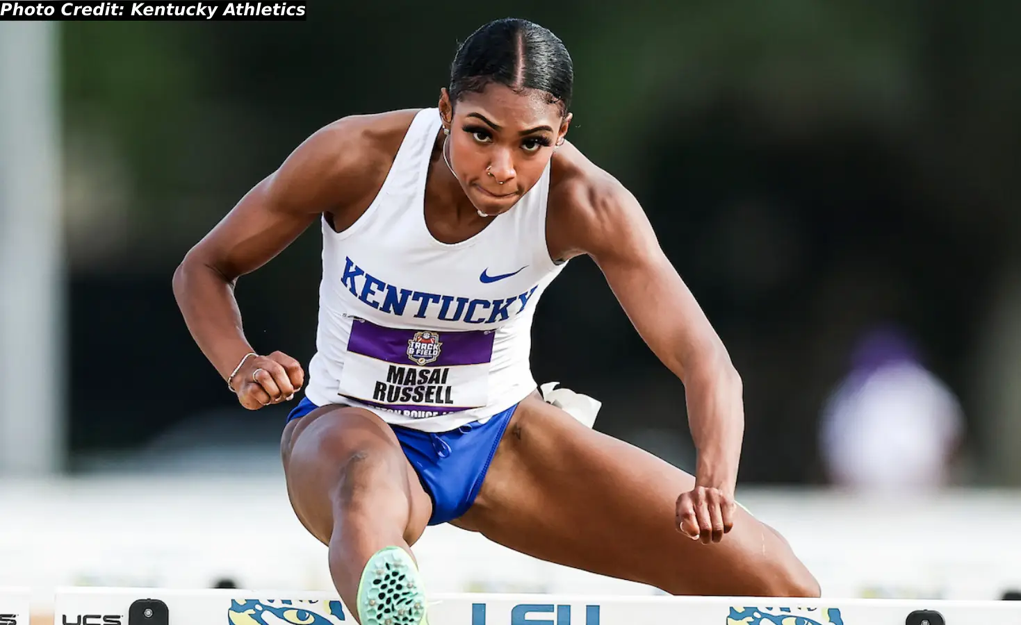 Masai Russell Runs Windy 12.40 At NCAA East Preliminary Meet World