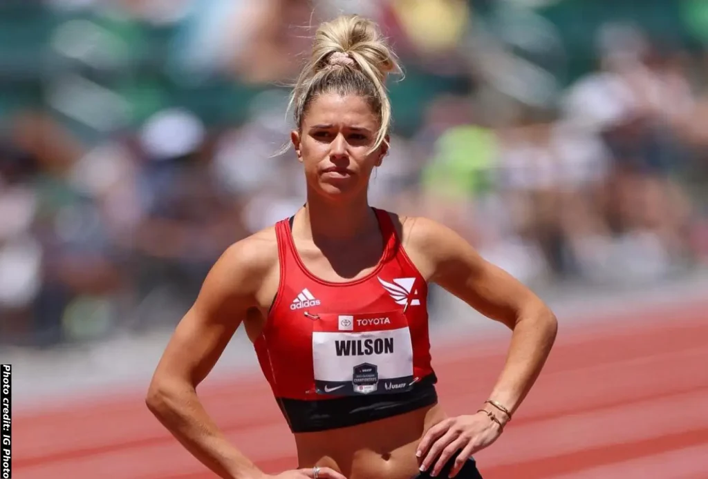 Allie Wilson at the US Trials 2022 in the 800m