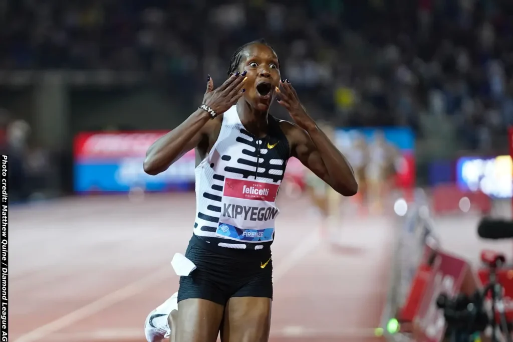 Kenya’s Faith Kipyegon break the world 1500m record