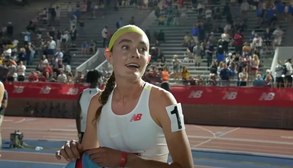 Sadie Engelhardt wins 2023 New Balance Nationals Outdoor girls mile in 4:38.96