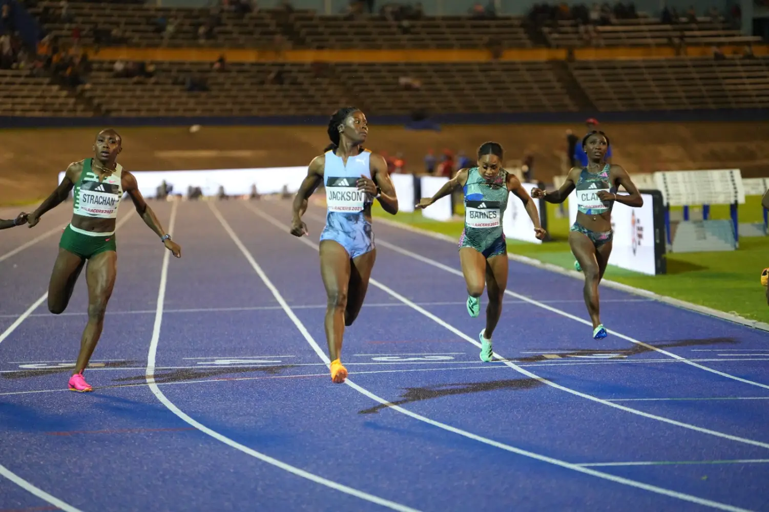 Jackson runs 10.78, Lyles clocks 19.67 in Kingston