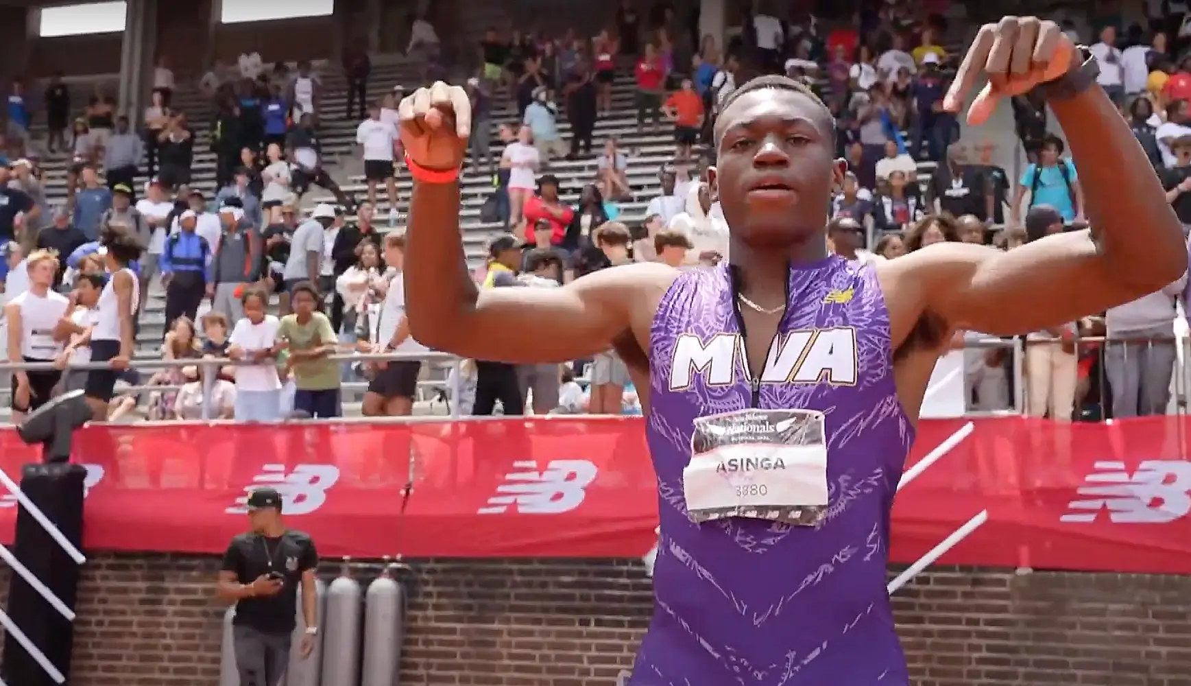 issam asinga wins the new balance nationals outdoor 2023