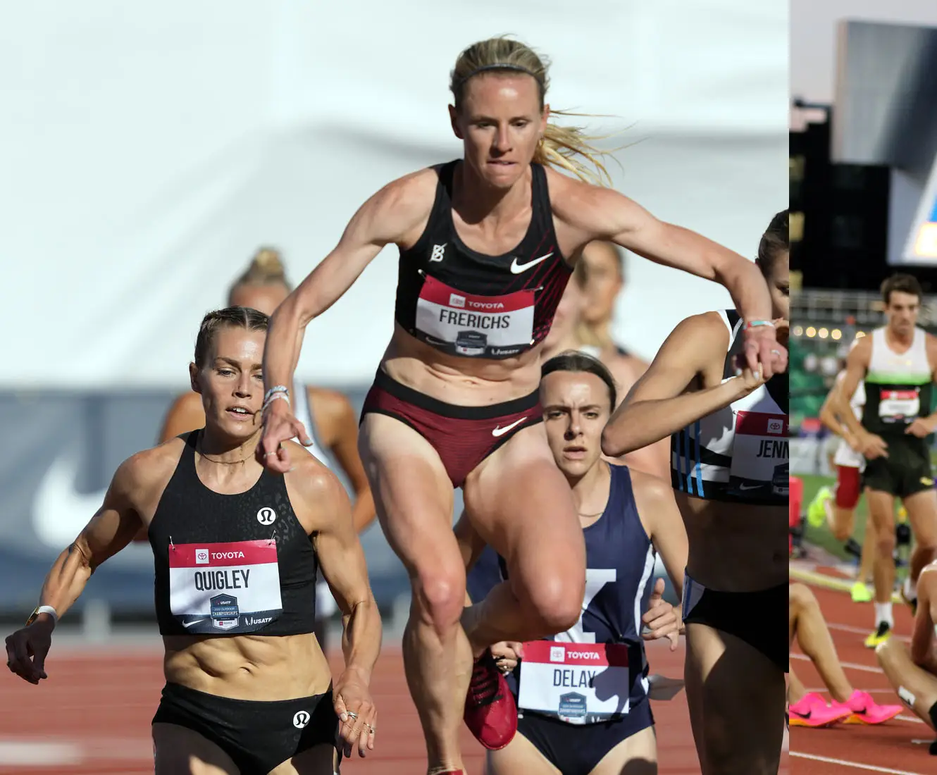 Courtney Frerichs advances in 3000m steeplechase despite falling