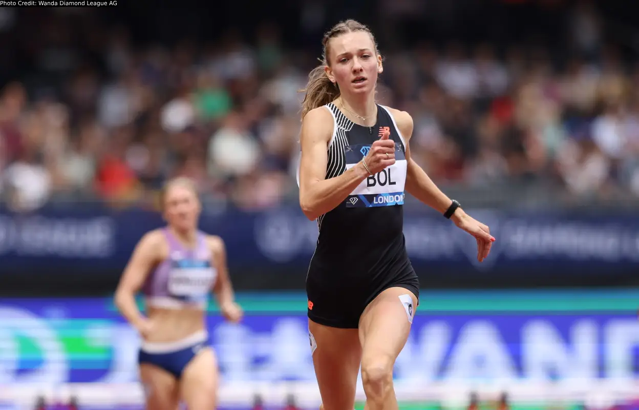 Femke Bol, in the 400m hurdles, was one of the athletes who set records at the Diamond League London 2023