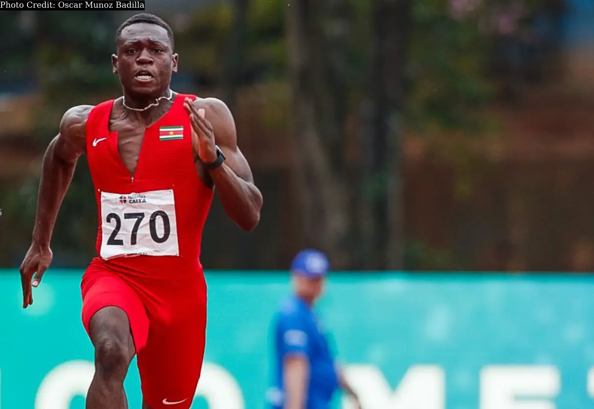 Issam Asinga completes South American Athletics Outdoor Championships sprint double