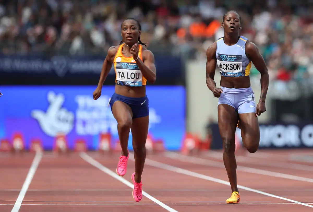 Marie-Josee Ta Lou beats Shericka Jackson in the 100m