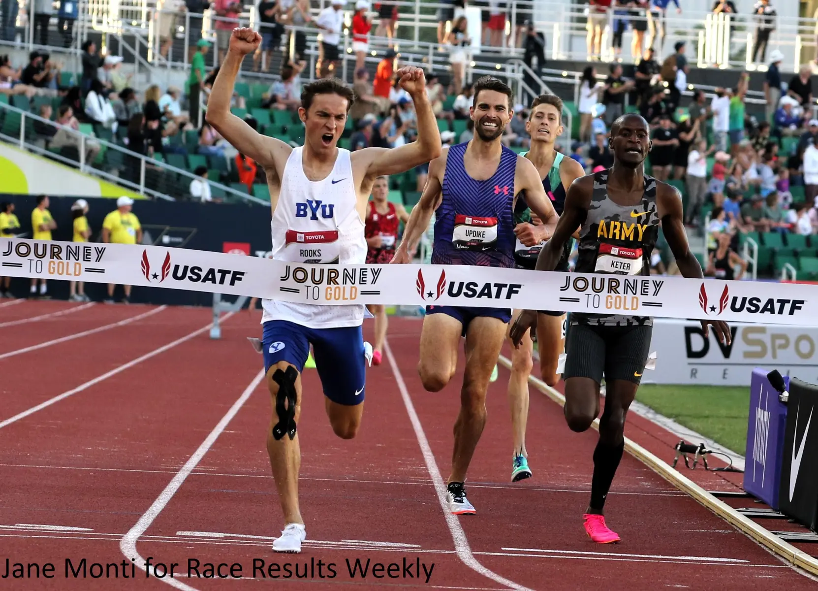 Kenneth Rooks wins men's 3000m steeplechase at the 2023 USATF Outdoor Championships