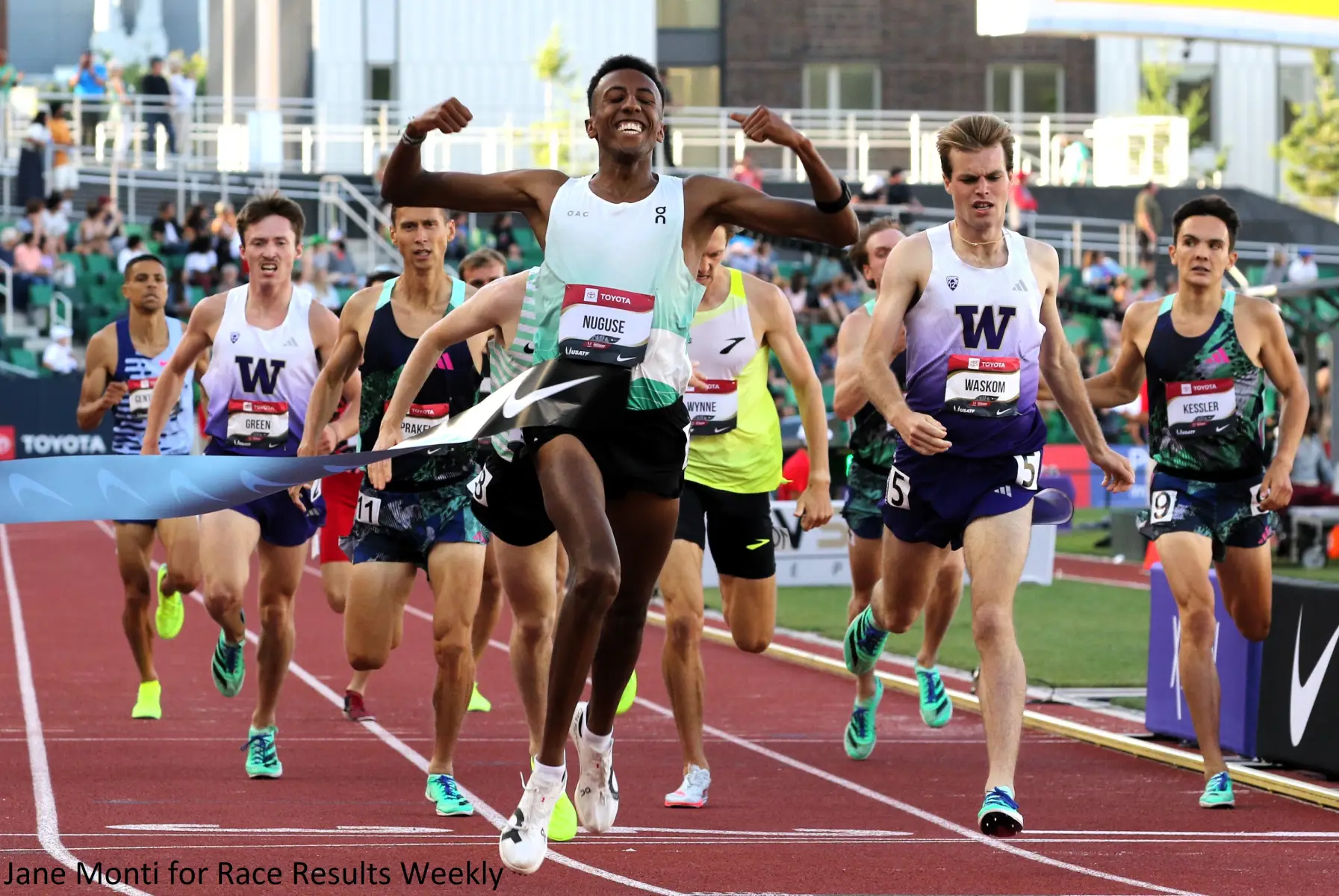 Yared Nuguse wins 1500m title with late kick at 2023 USATF Outdoor Championships