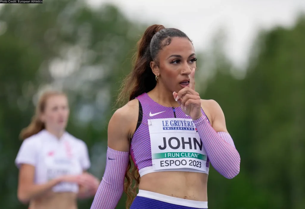 Yemi Mary John in 400m at the European U23 Athletics Championships
