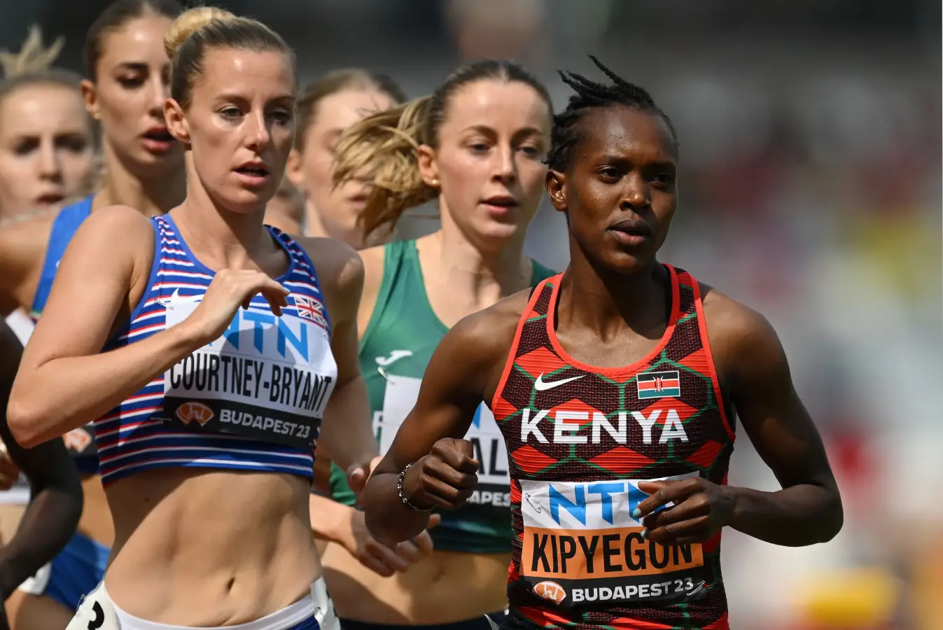 Faith Kipyegon in the women's 1500m at the 2023 World Athletics Championships