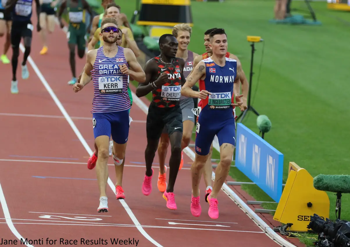 Jakob Ingebrigtsen in the men's 1500m at the 2023 World Athletics Championships