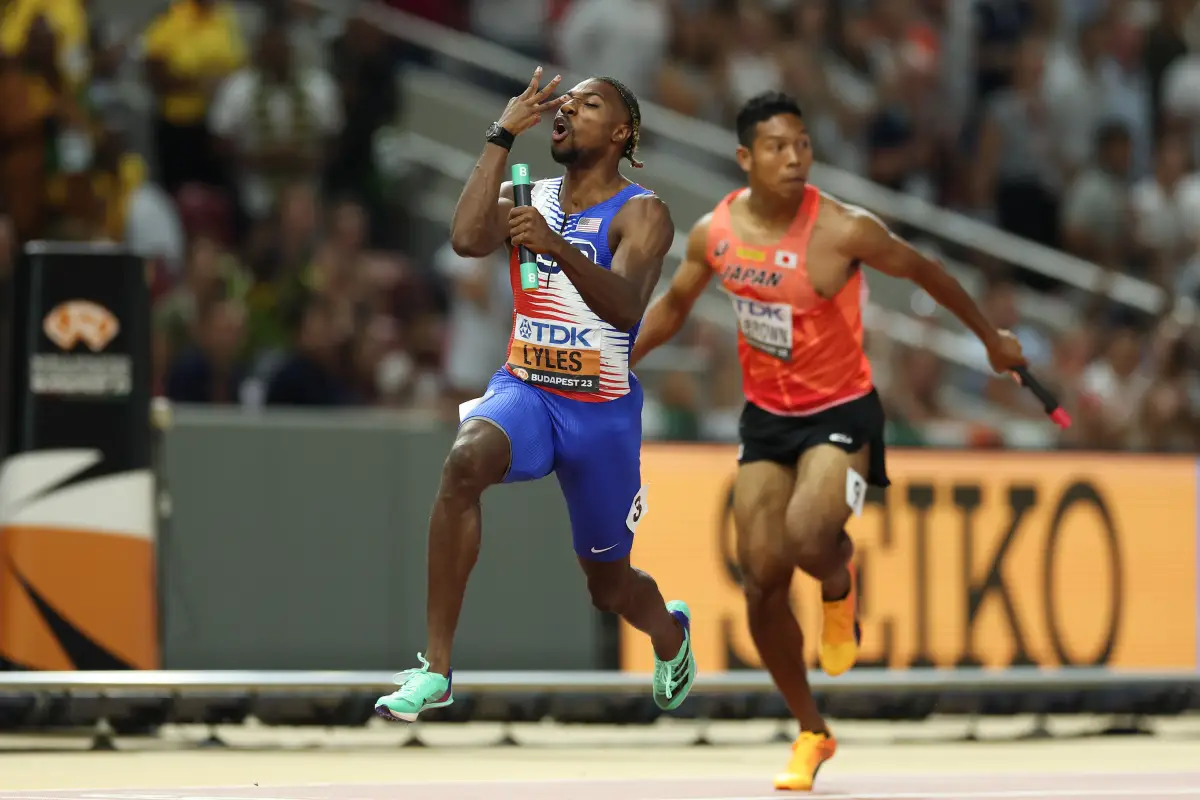 Men’s 4x100m relay final results, records, teams