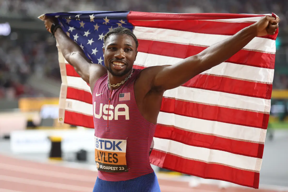 Noah Lyles Runs 19.52secs, Completes World Championships Sprint Double