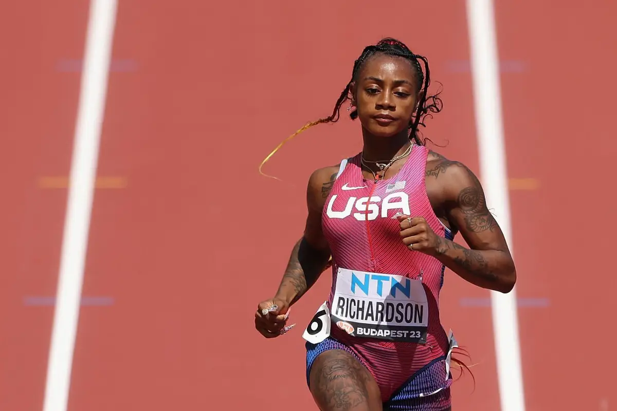 Sha'Carri Richardson of USA at the 2023 World Athletics Championships