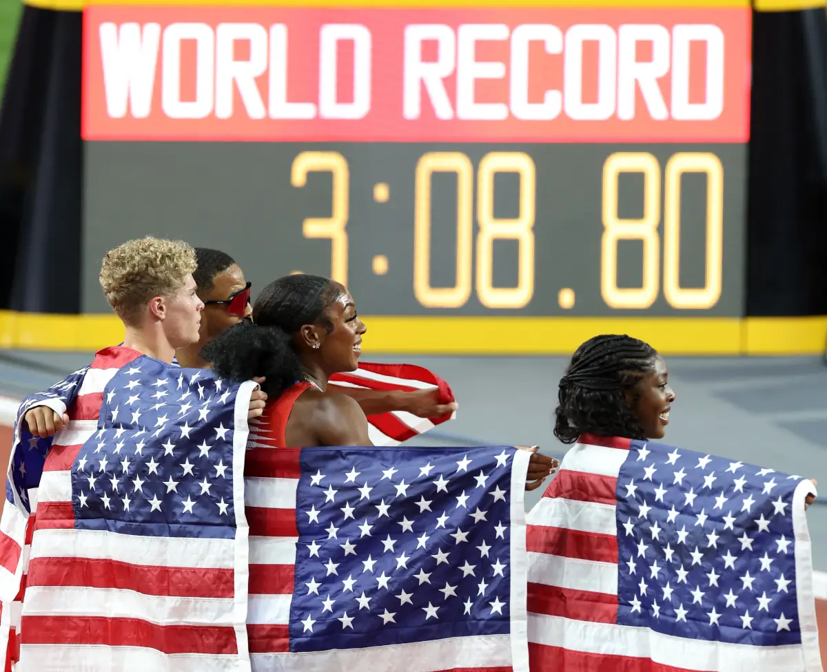USA 4x400m mix relay team set new world record at the 2023 World Athletics Championships