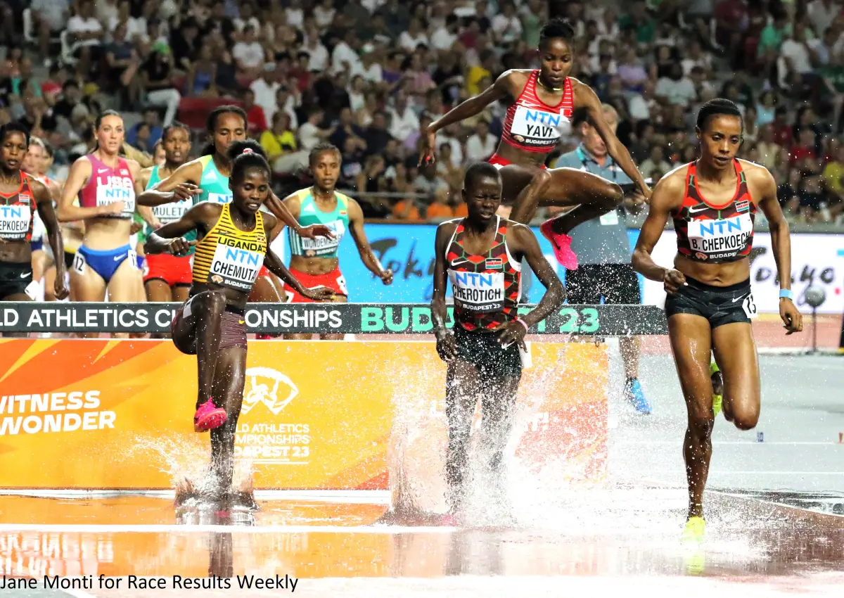 Brilliant Winfred Mutile Yavi wins women's 3000m steeplechase gold