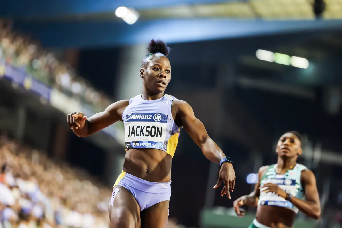 Shericka Jackson runs 21.48 at the Diamond League meeting in Brussels