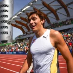 Sweden's Mondo Duplantis at the 2023 Eugene Diamond League Final