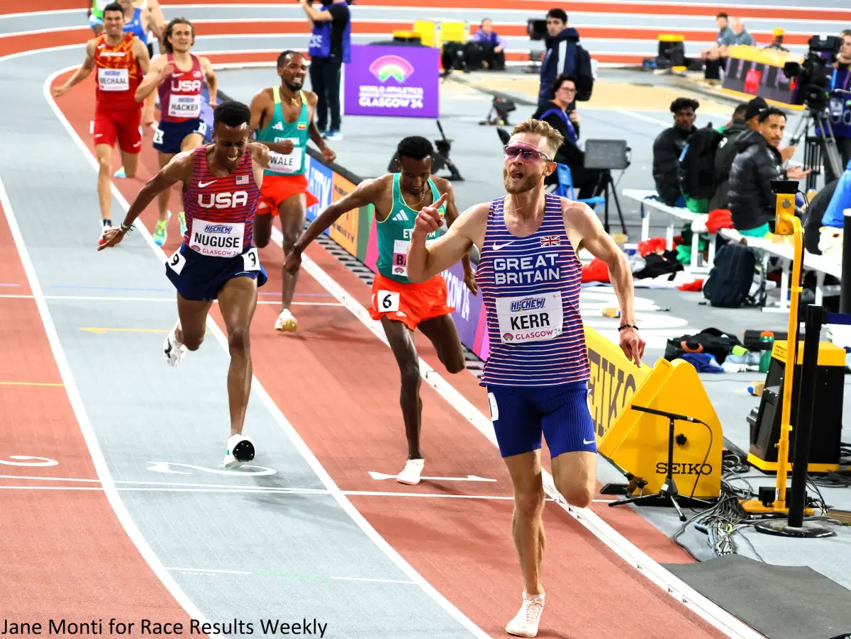Josh Kerr 3000m wins the 3000m at the 2024 World Indoor Championships