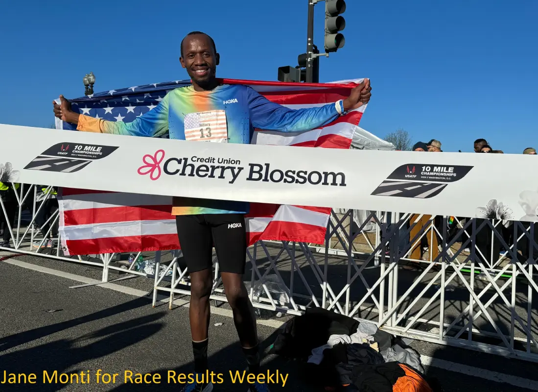 Hillary Bor repeats as USATF 10-Mile champion with another record run