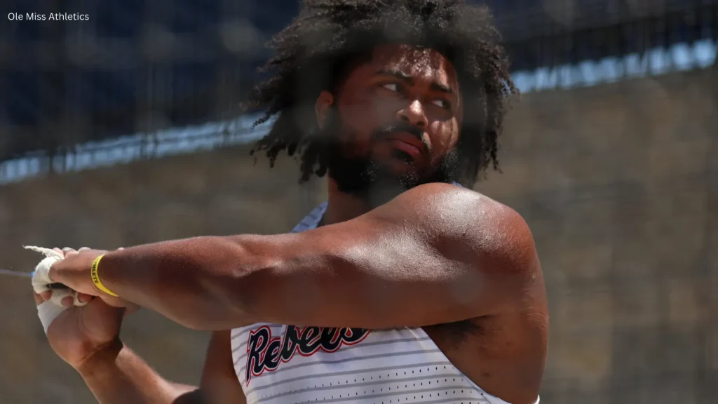 Tarik Robinson-O'Hagan of Ole Miss wins 2024 SEC Championship Hammer Throw