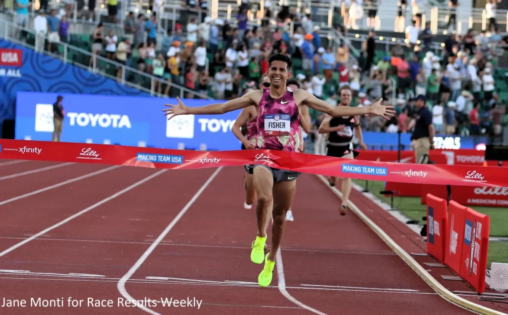 Grant Fisher wins the 2024 U.S. Olympic Trials 10,000m title