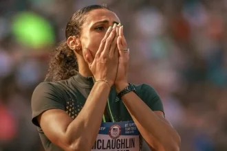 Sydney McLaughlin Levrone sets world record at 2024 U.S. Olympic Trials