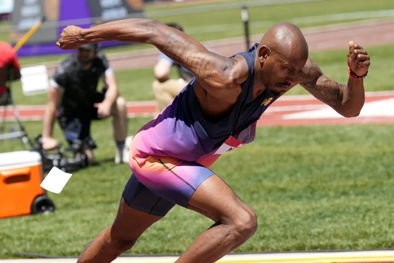 Vernon Norwood in action at the U.S. Championships in the 400m