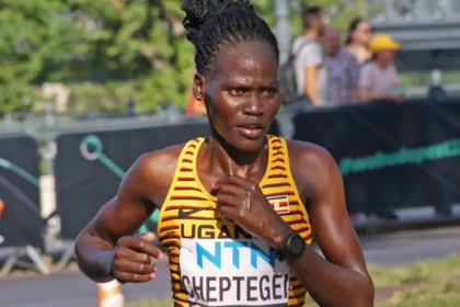 Rebecca Cheptegei in Budapest 2023 at World Athletics Championship