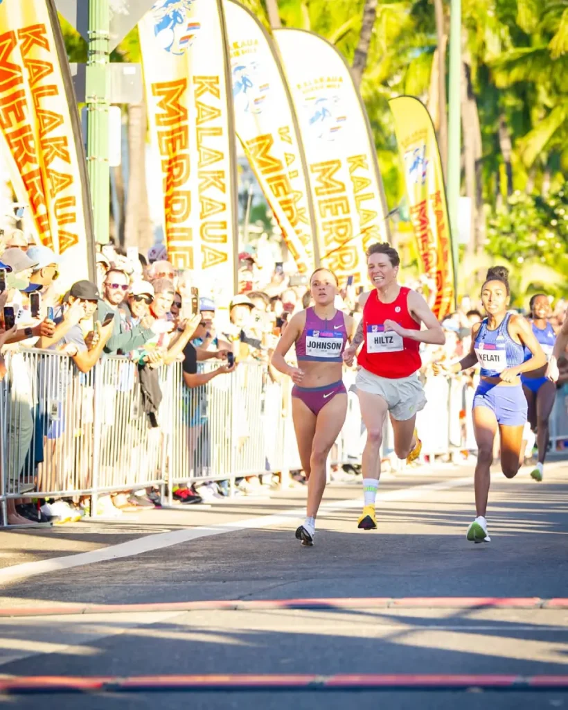 Nikki Hiltz wins Kalakaua Merrie Mile 2024