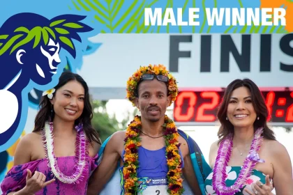 After the winning at the 2024 Honolulu Marathon here is Yemane Haileselassie