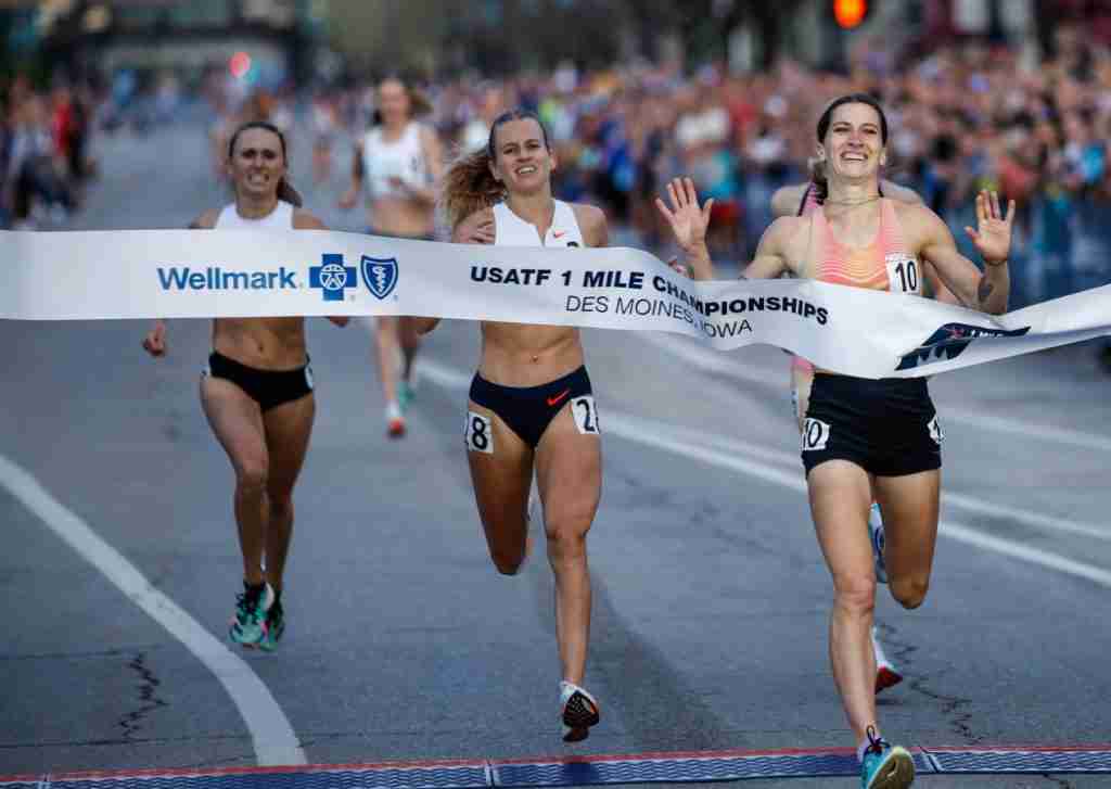 USATF Women's 1 Mile Champions 2025 Grand Blue Mile Krissy Gear
