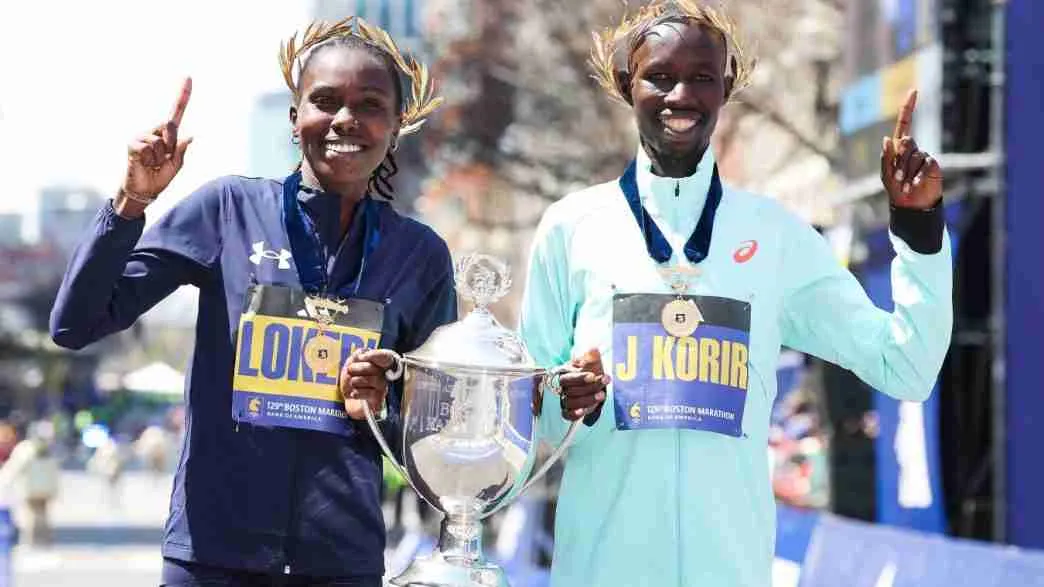 John Korir and Sharon Lokedi Win Fast Boston Marathon 2025