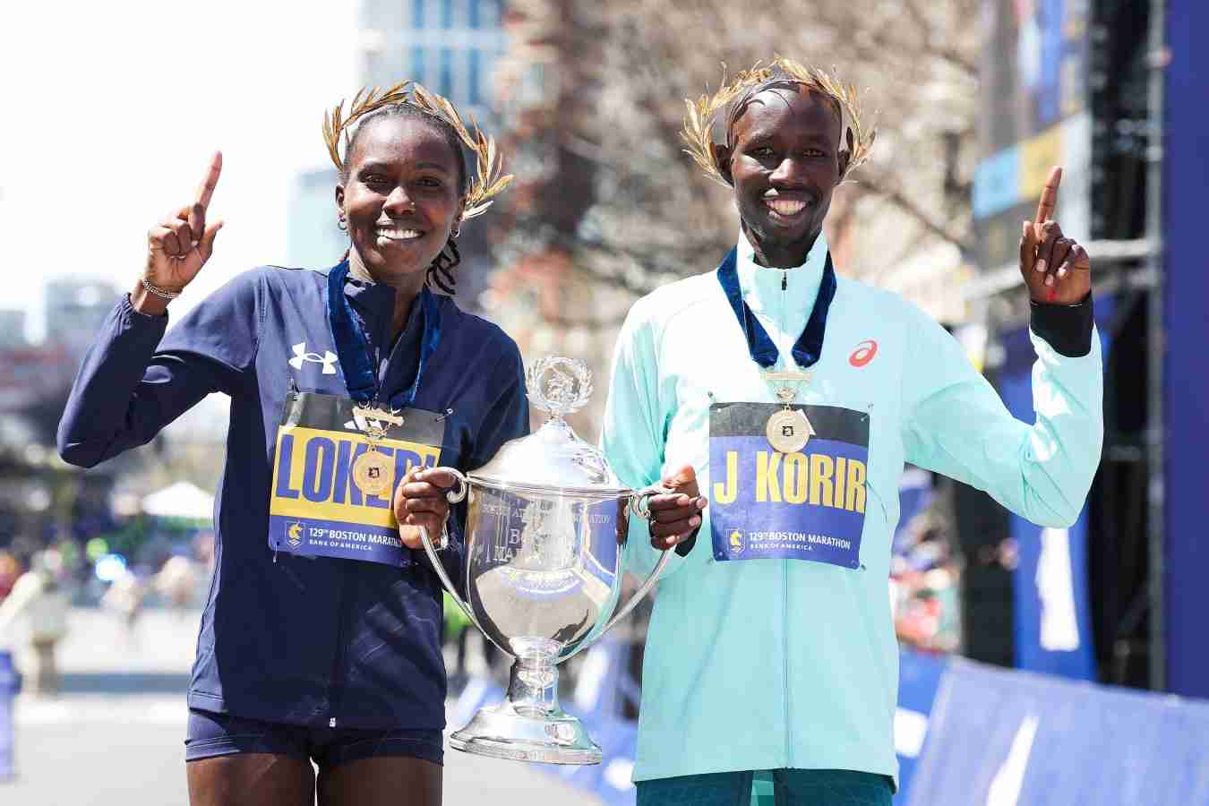 John Korir and Sharon Lokedi Win Fast Boston Marathon 2025